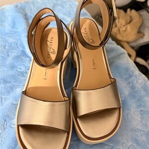 Naked Feet Gold Women's Sandals